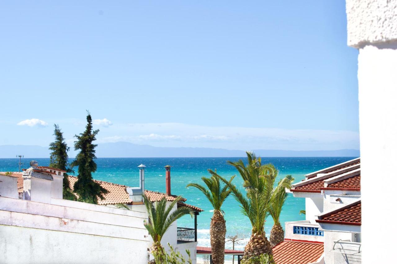 Apartment Bella, Beachfront, Sea view Siviri Esterno foto