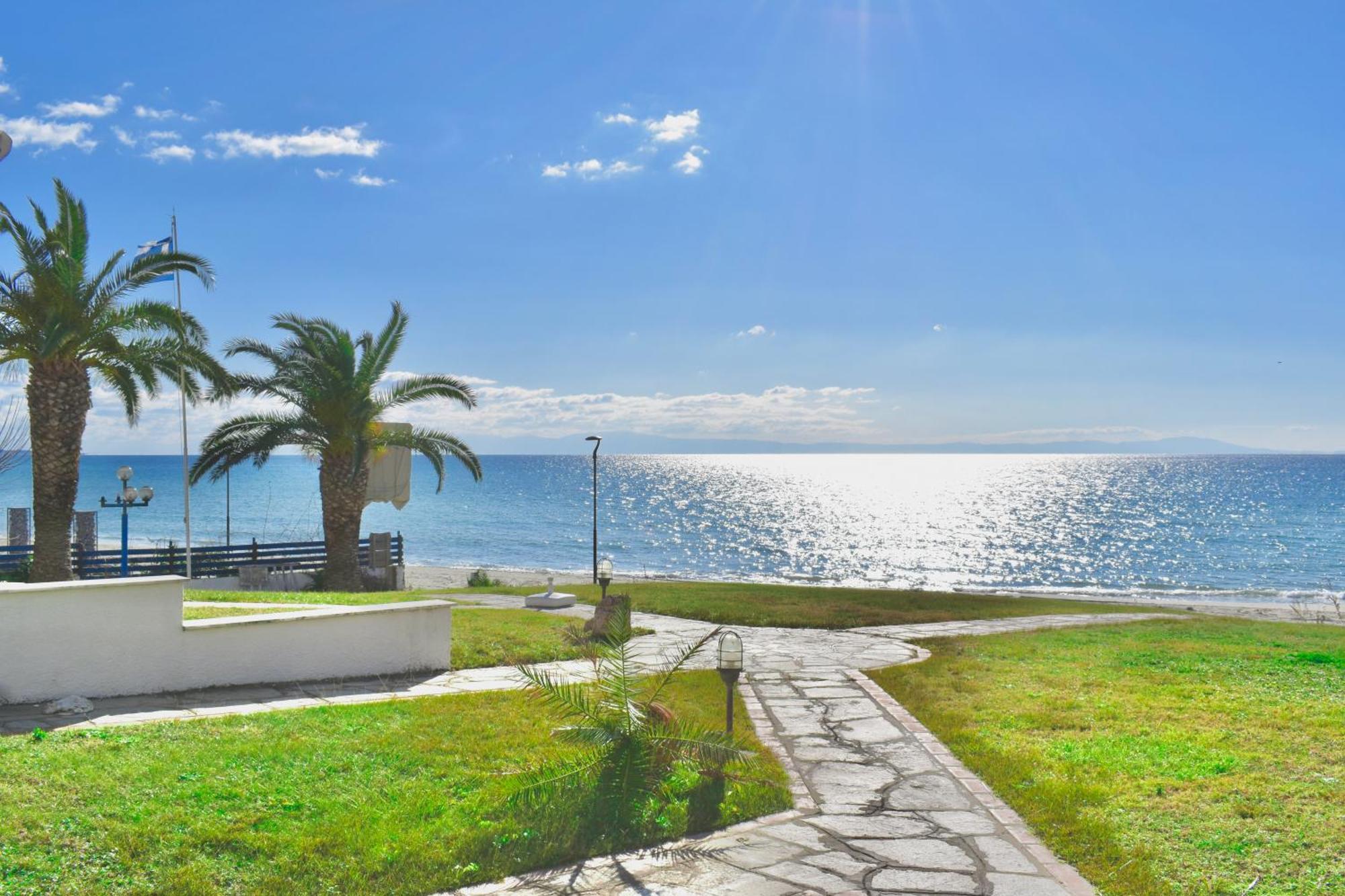 Apartment Bella, Beachfront, Sea view Siviri Esterno foto